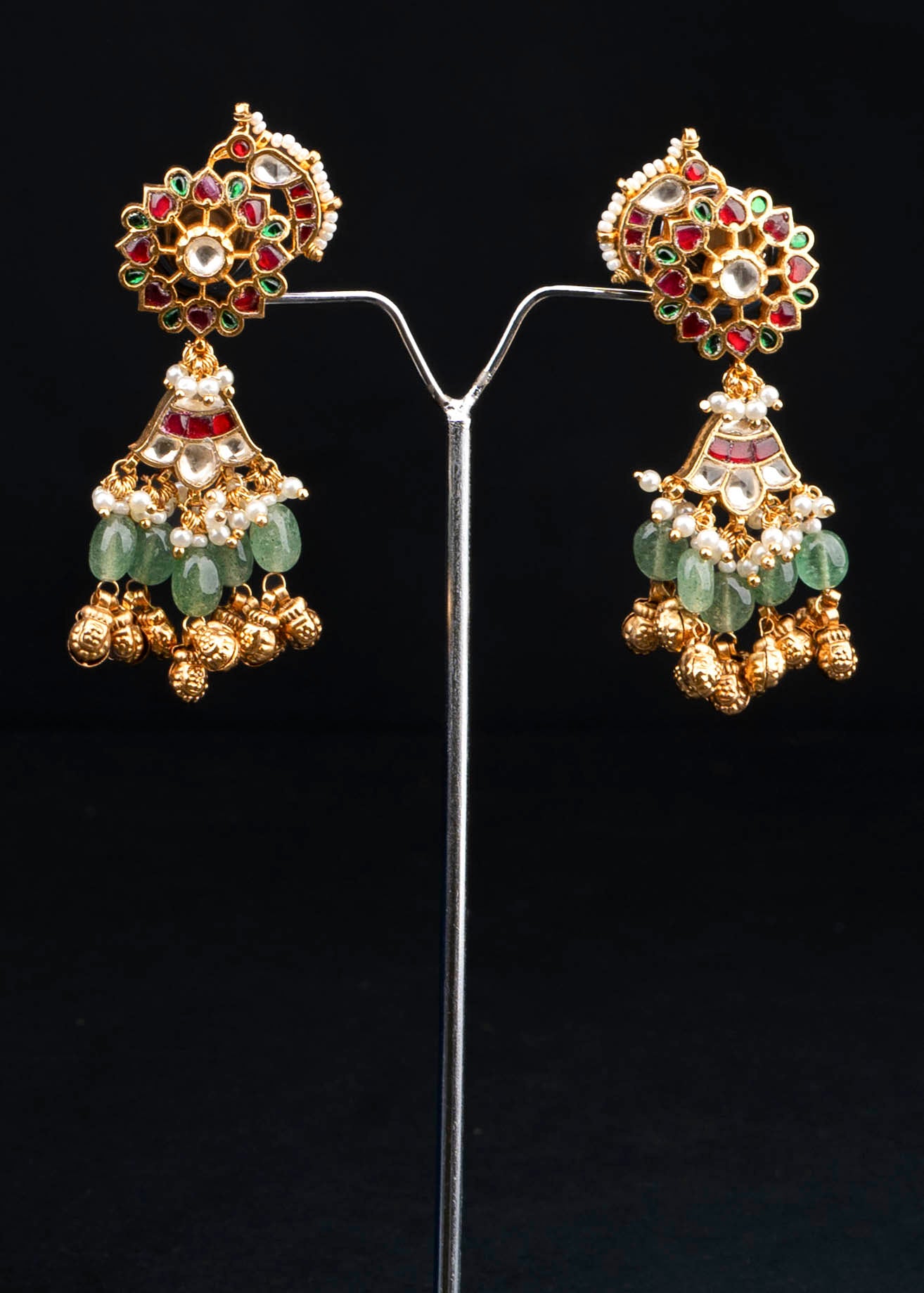 Antique Gold Jadau Necklace Set