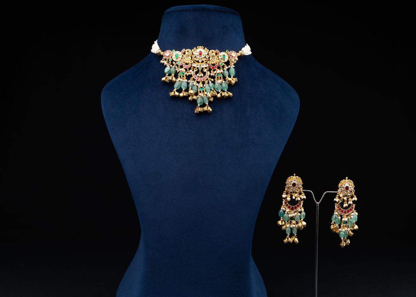 Multi Jadau Choker Set