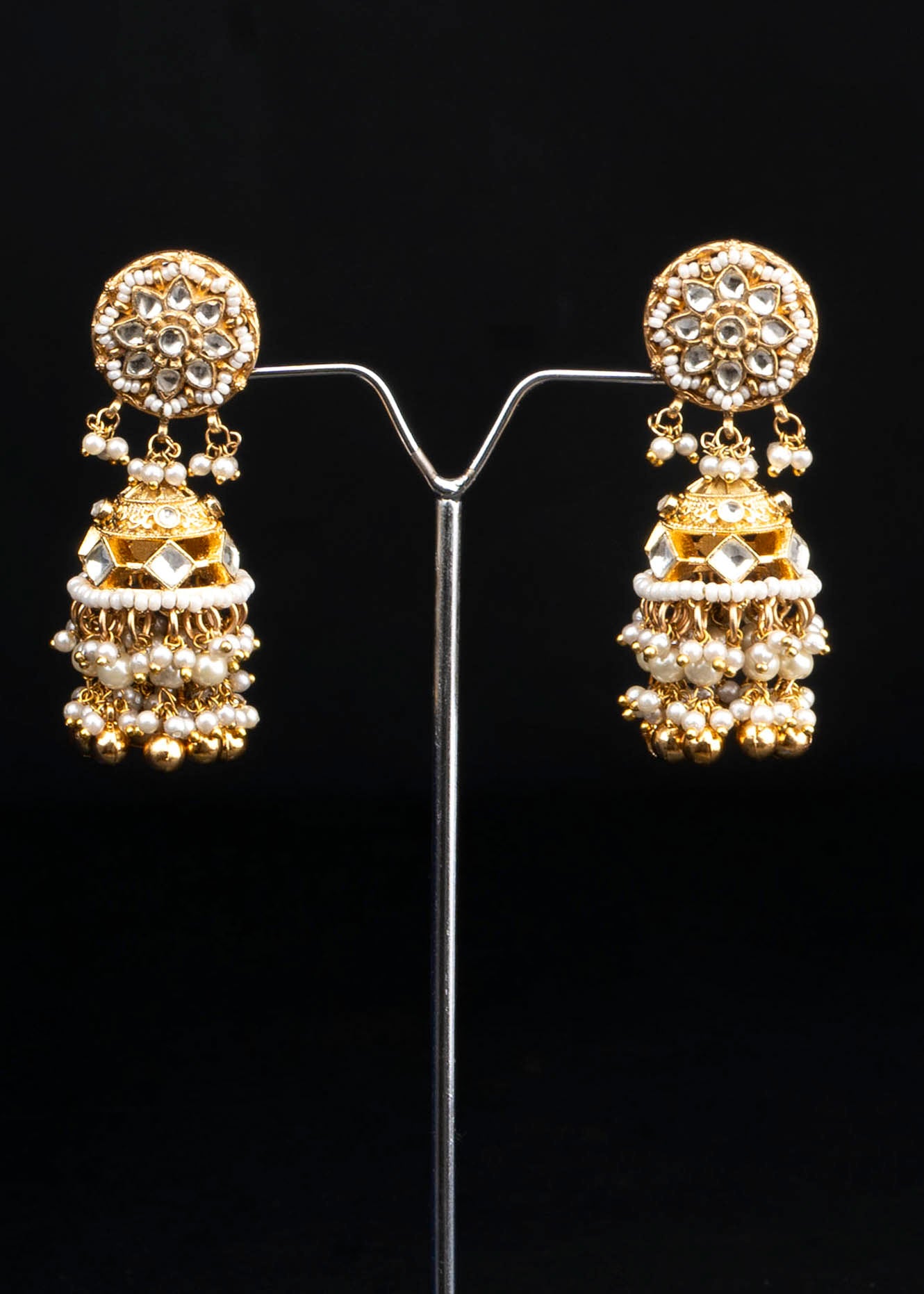 White Jadau Necklace Set