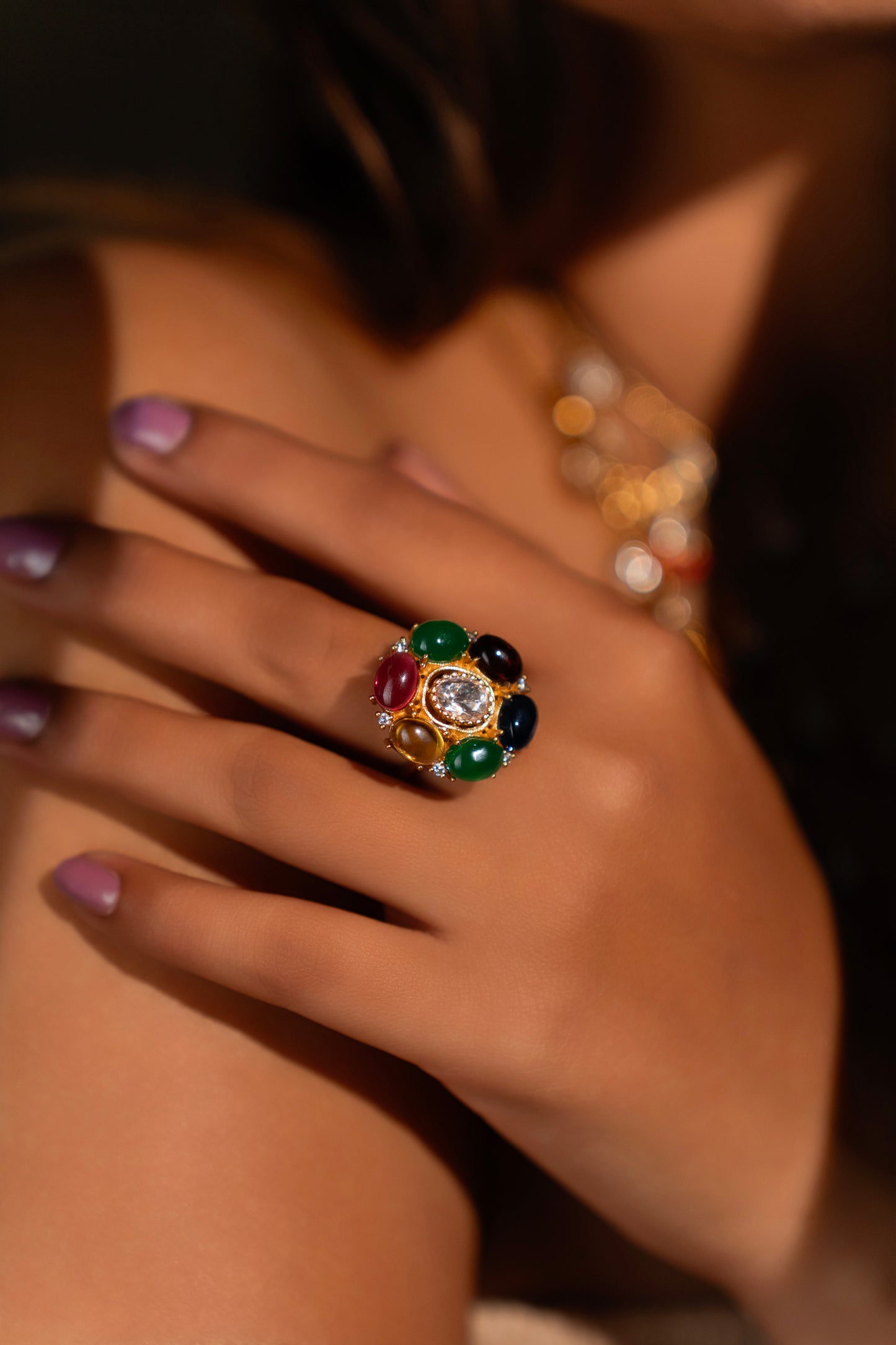 Round Polki Ring VNR028