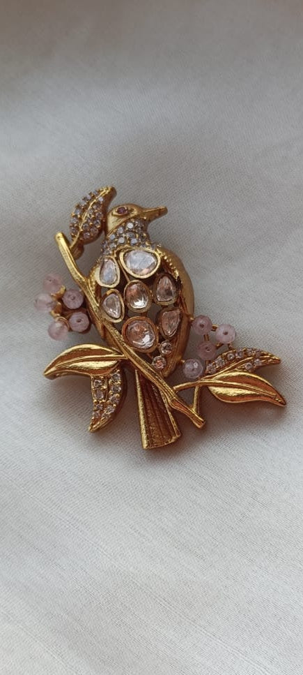 Bird Polki Broach VNA025