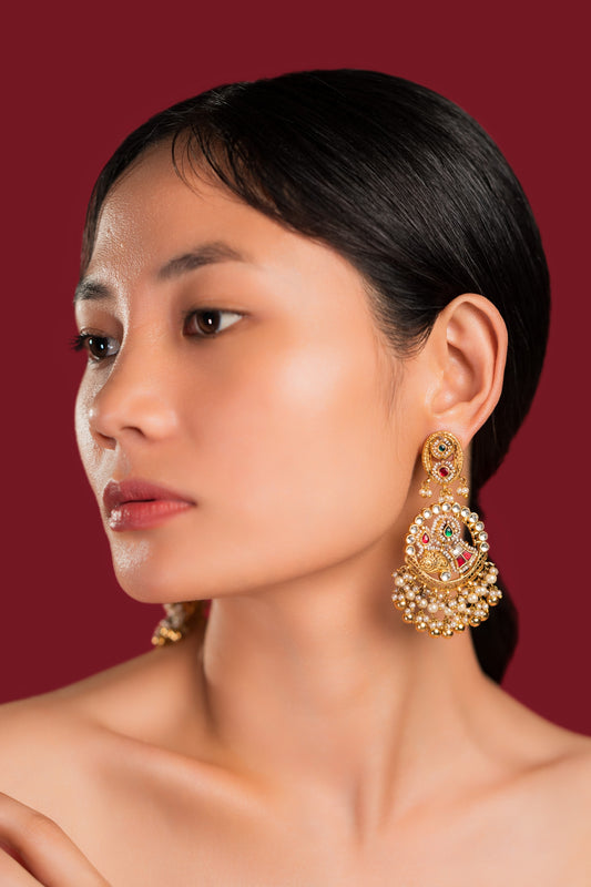 Heritage Jadau Earrings - VNE025