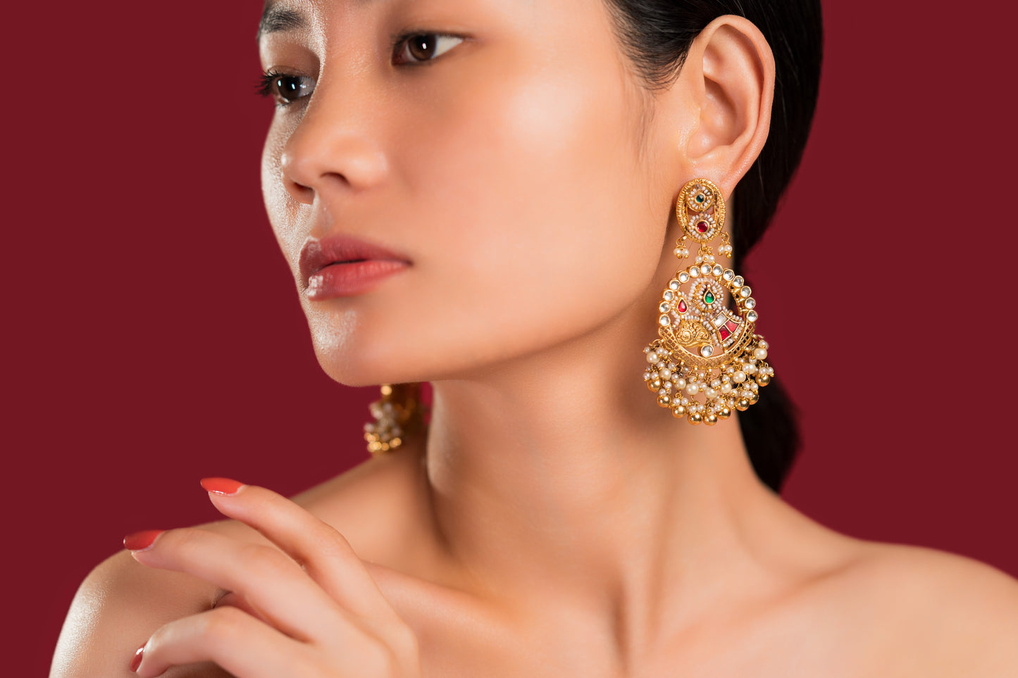 Heritage Jadau Earrings - VNE025