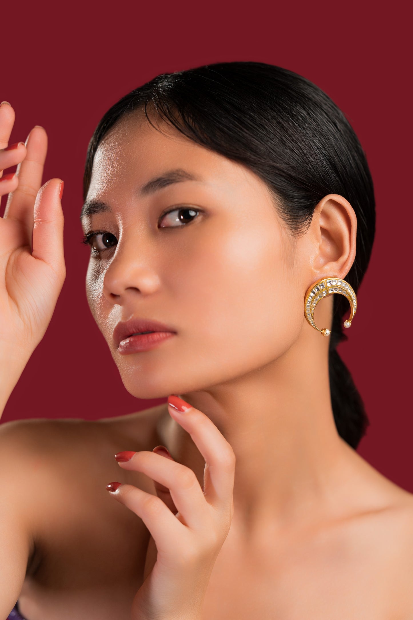 Ulta Chand Studs - VNE027