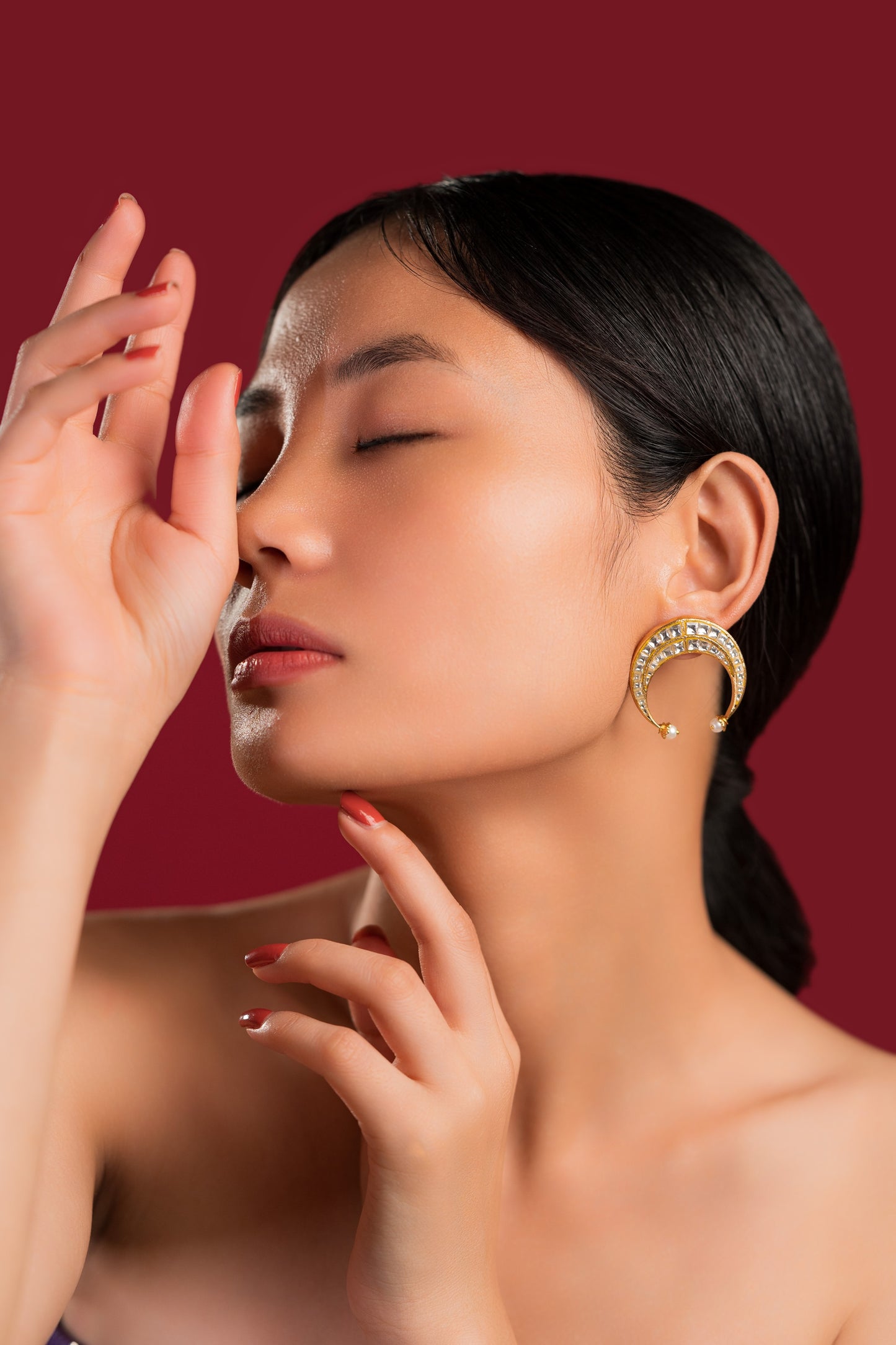 Ulta Chand Studs - VNE027