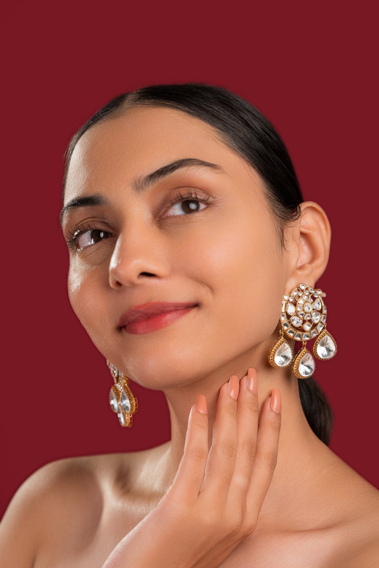 Polki Chand Studs - VNE041