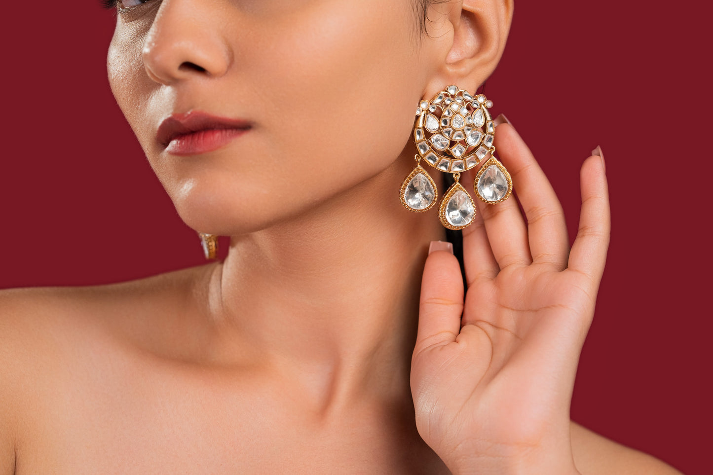 Polki Chand Studs - VNE041