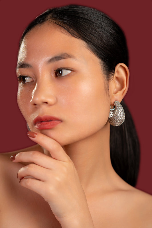 Diamond Bali Earrings - VNE047