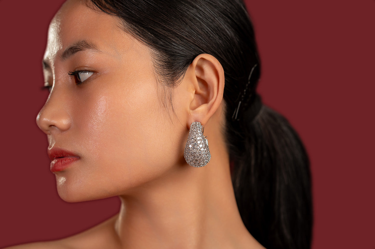 Diamond Bali Earrings - VNE047