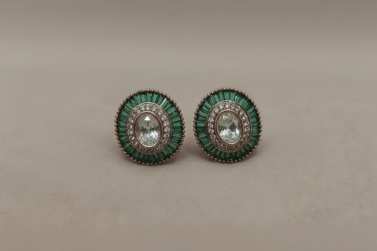 Victorian Polki Stud - VNE253