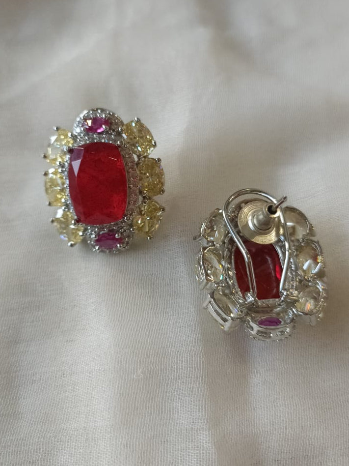 Sparkling Sapphire Diamond Studs VNE291