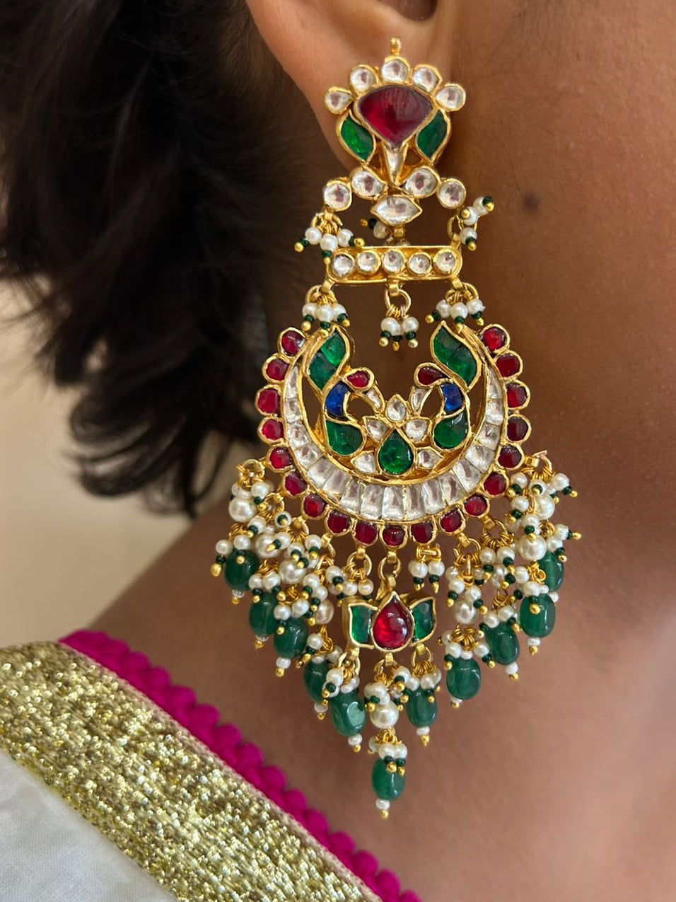 Mor Multi Chandbali- VNE317
