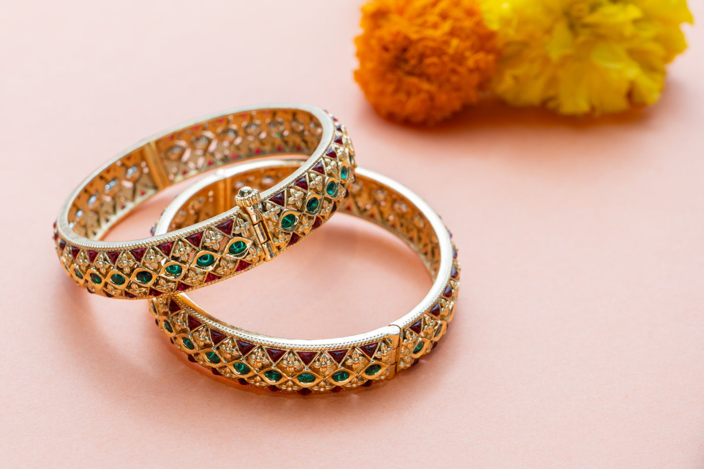 Multi Jadau Antique Bangles - VNHN001