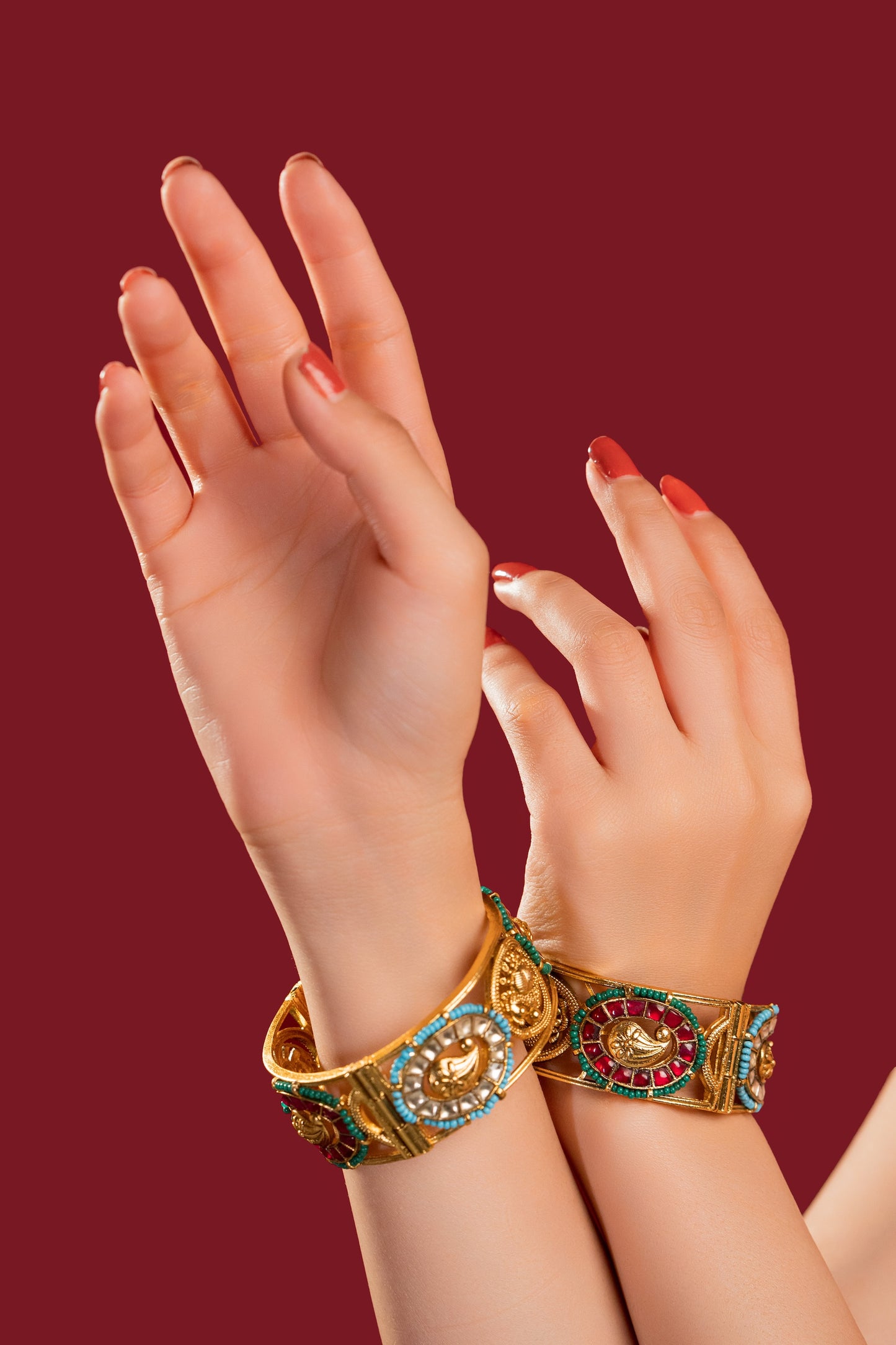 Rangin Jadau Bangles - VNHN004