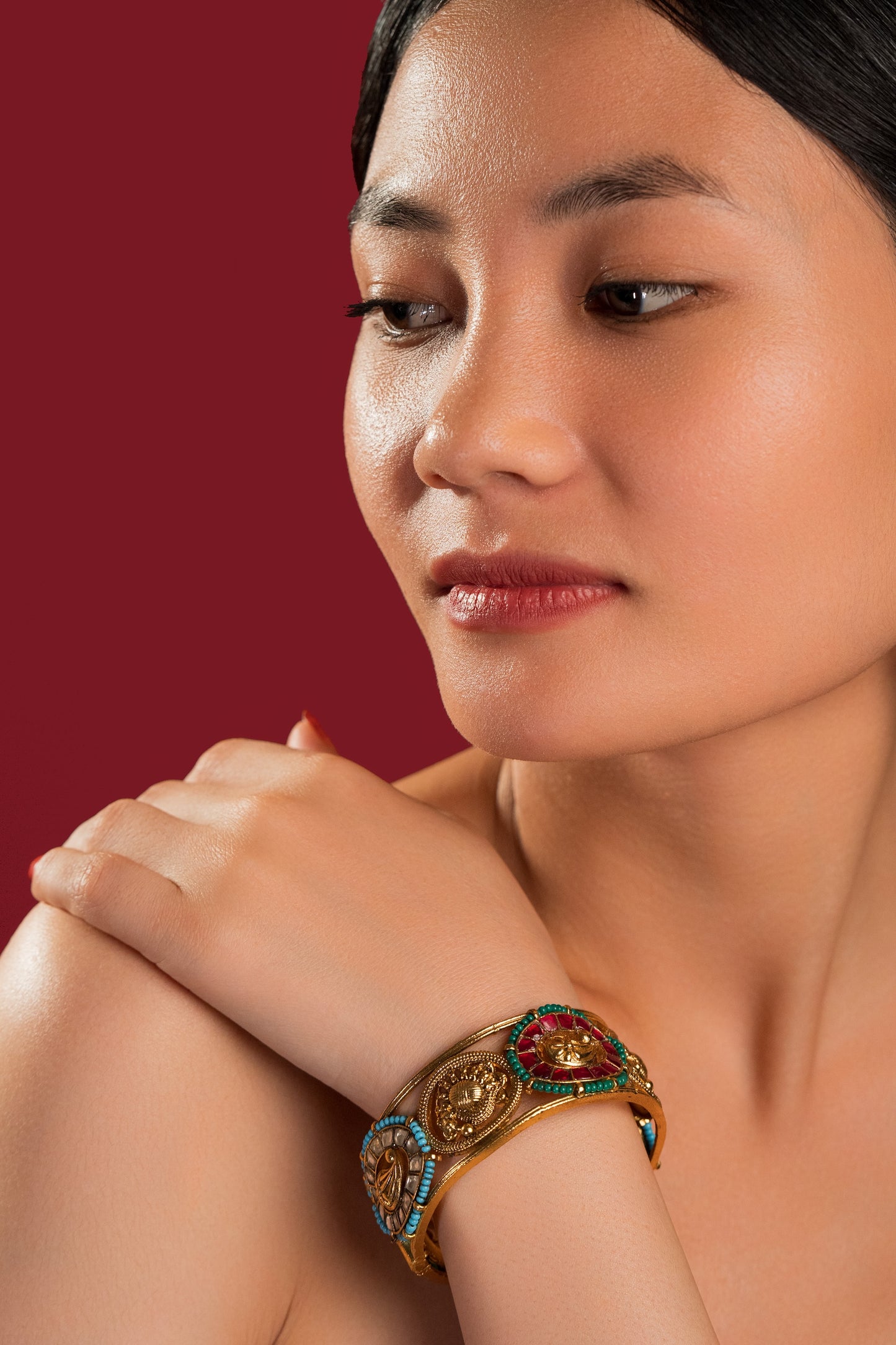 Rangin Jadau Bangles - VNHN004