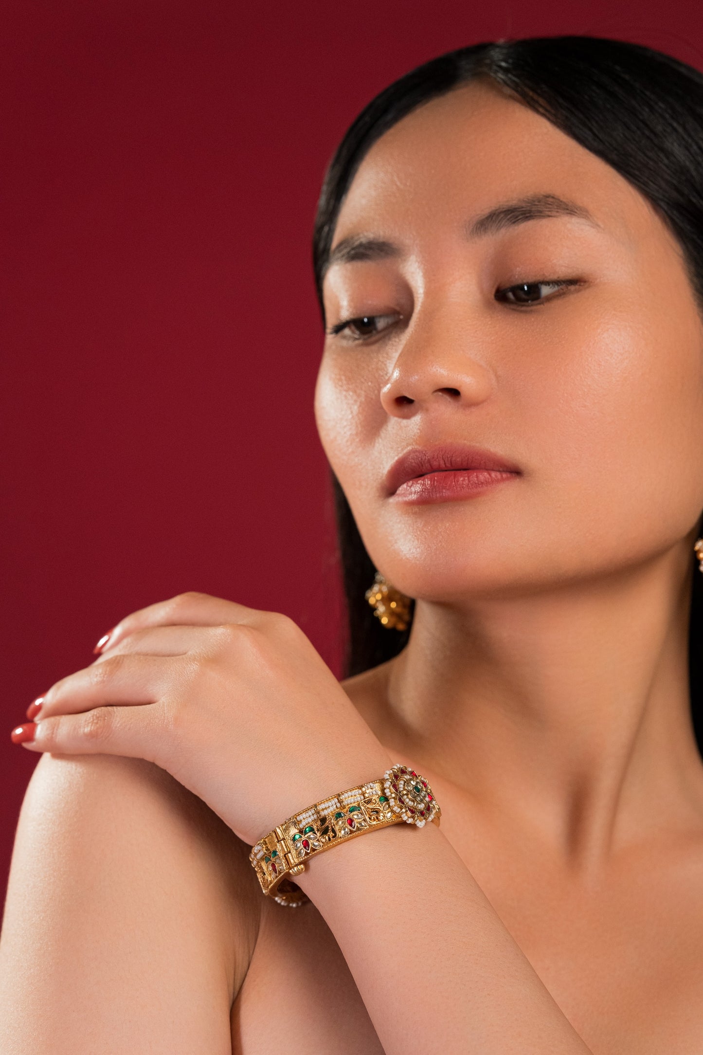 Multi Jadau Heritage Bangles - VNHN010