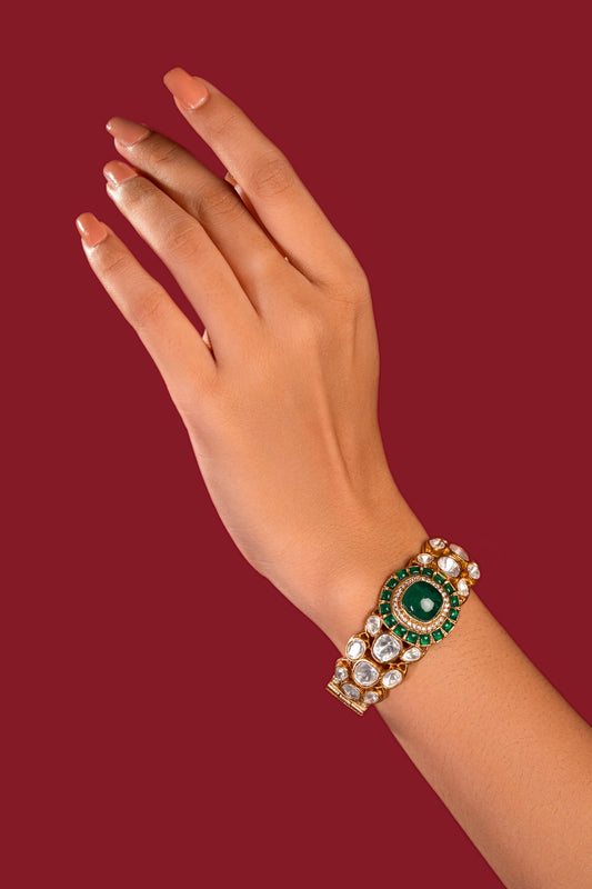 Polki Green Bracelet - VNHN011
