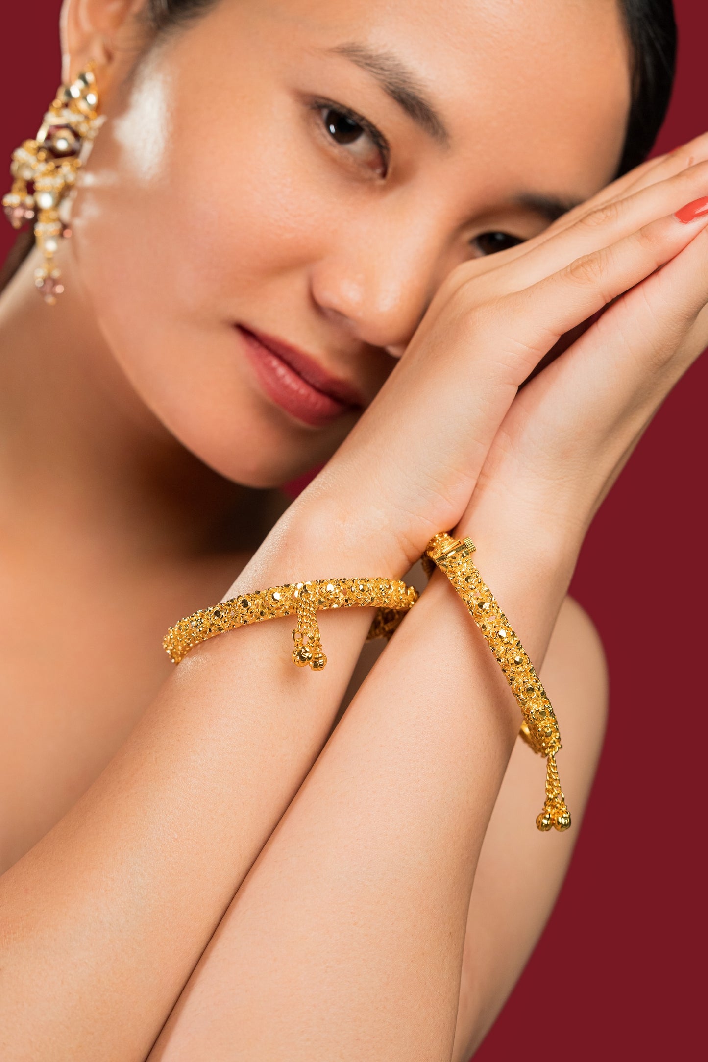 Gulabphool Bangles - VNHN016