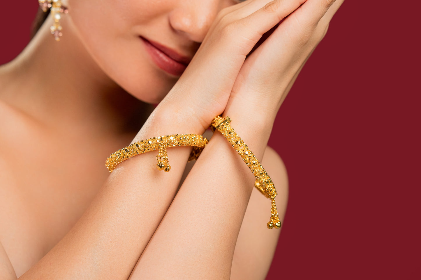 Gulabphool Bangles - VNHN016