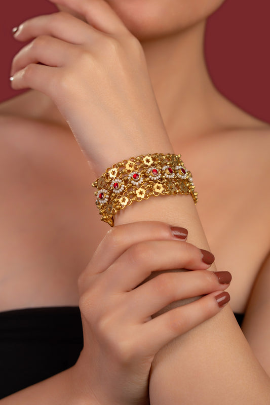 Chandan Jadau Bracelet - VNHN026