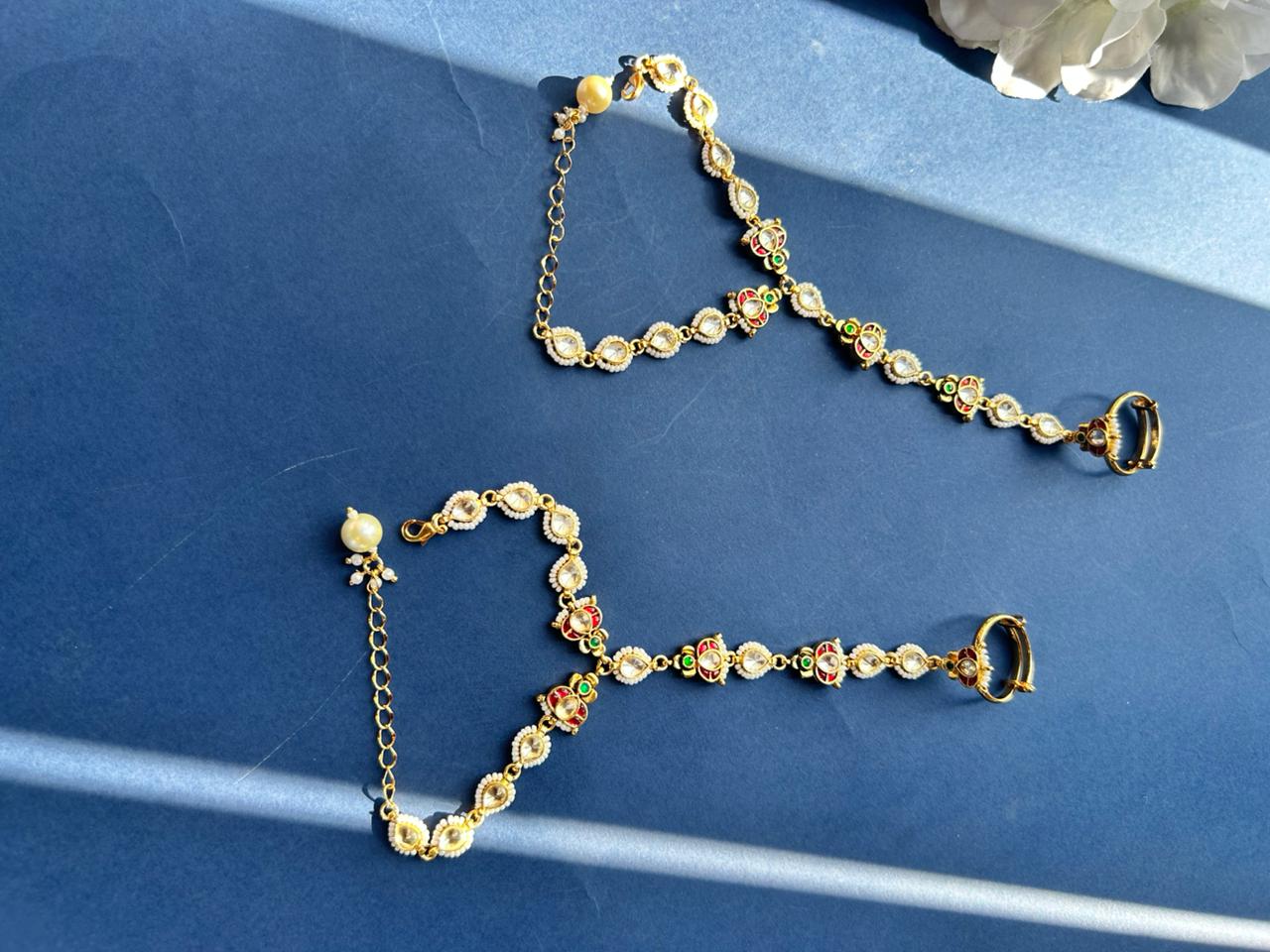 Red Green White Jadau Hathphool VNHN212