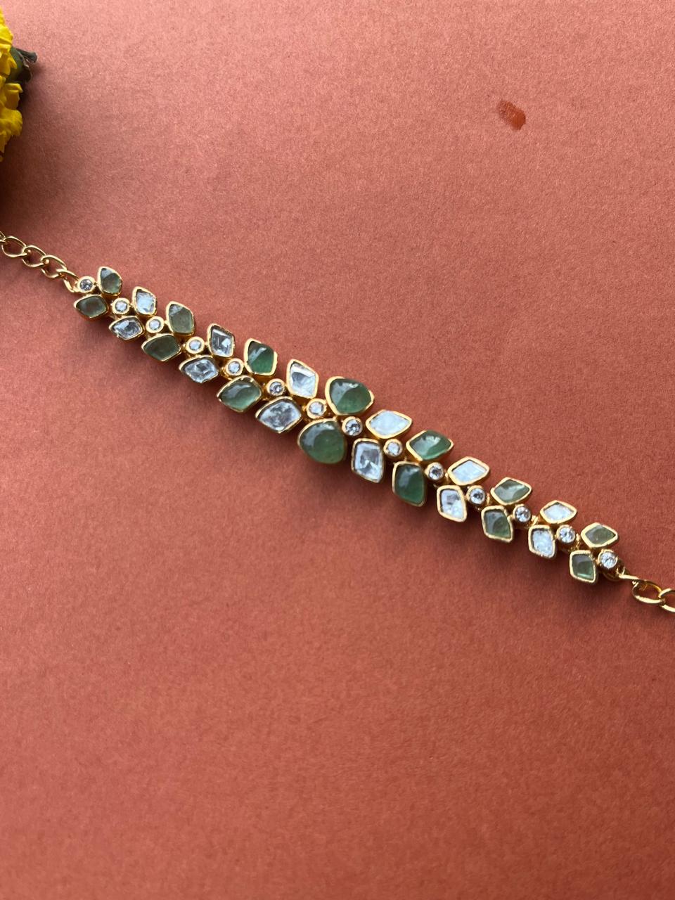 Pastel Green Moissanite Bracelet VNHN292