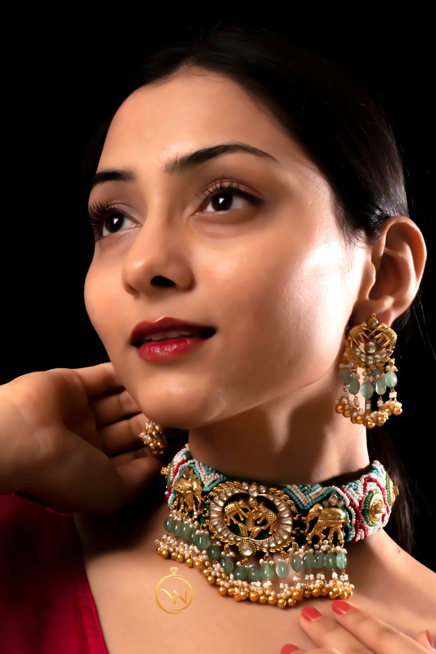 Rangin Tusi Choker Necklace Set - VNN047