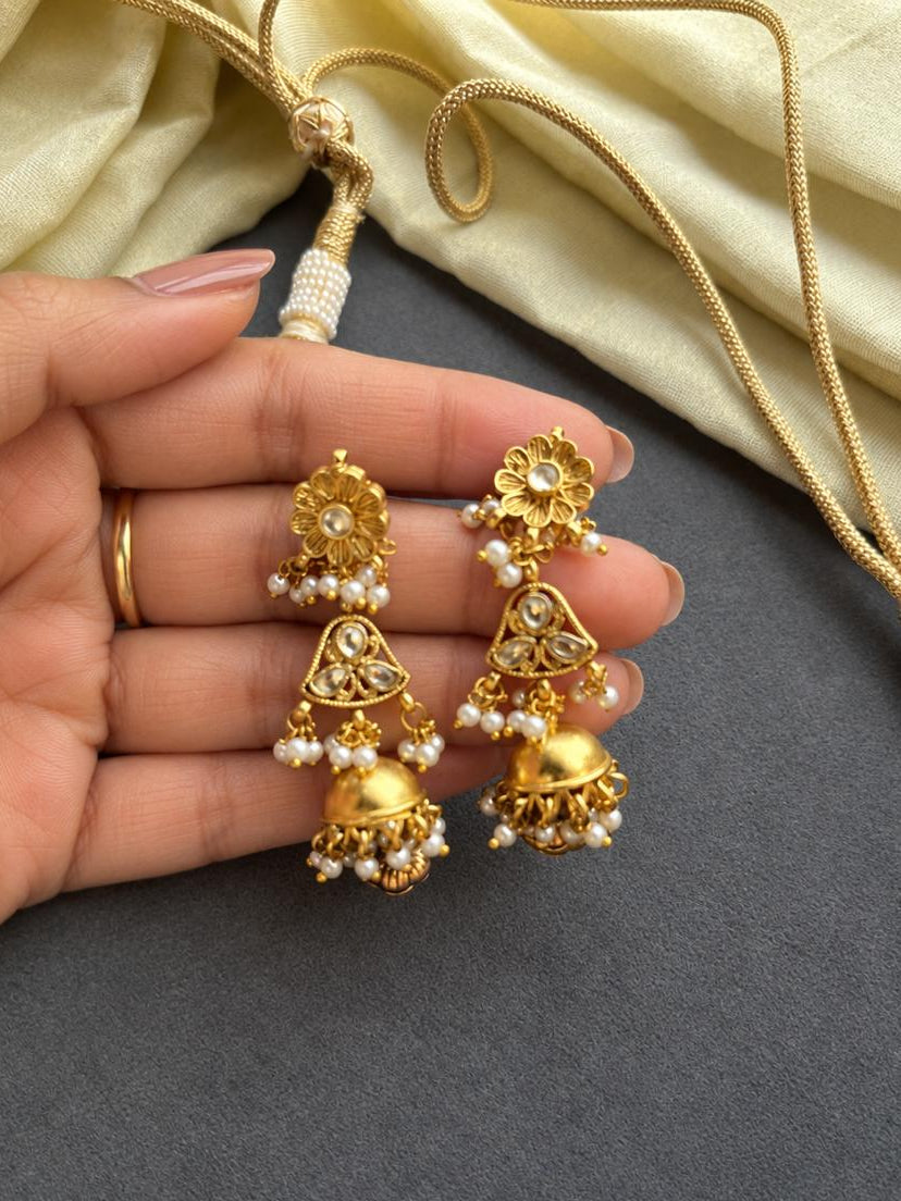 Antique Jadau Chandan Necklace Set VNN404
