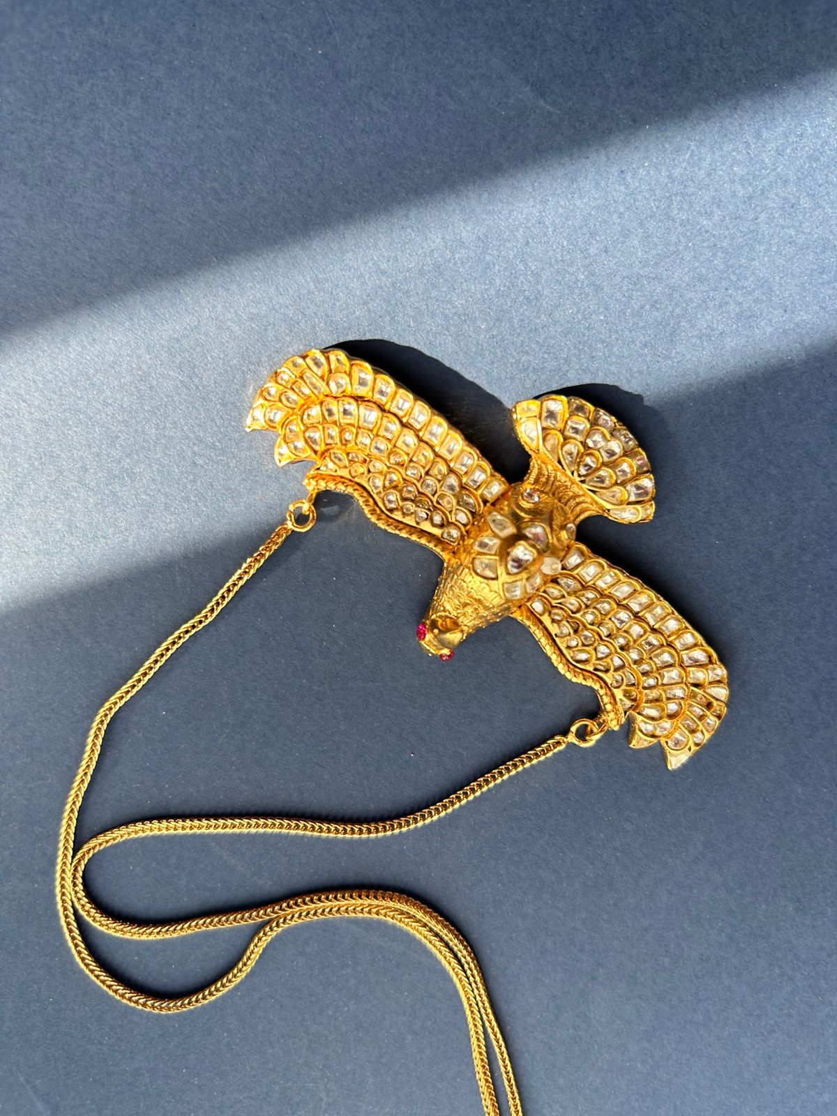 Eagle White Jadau Chain only Pendant VNN506