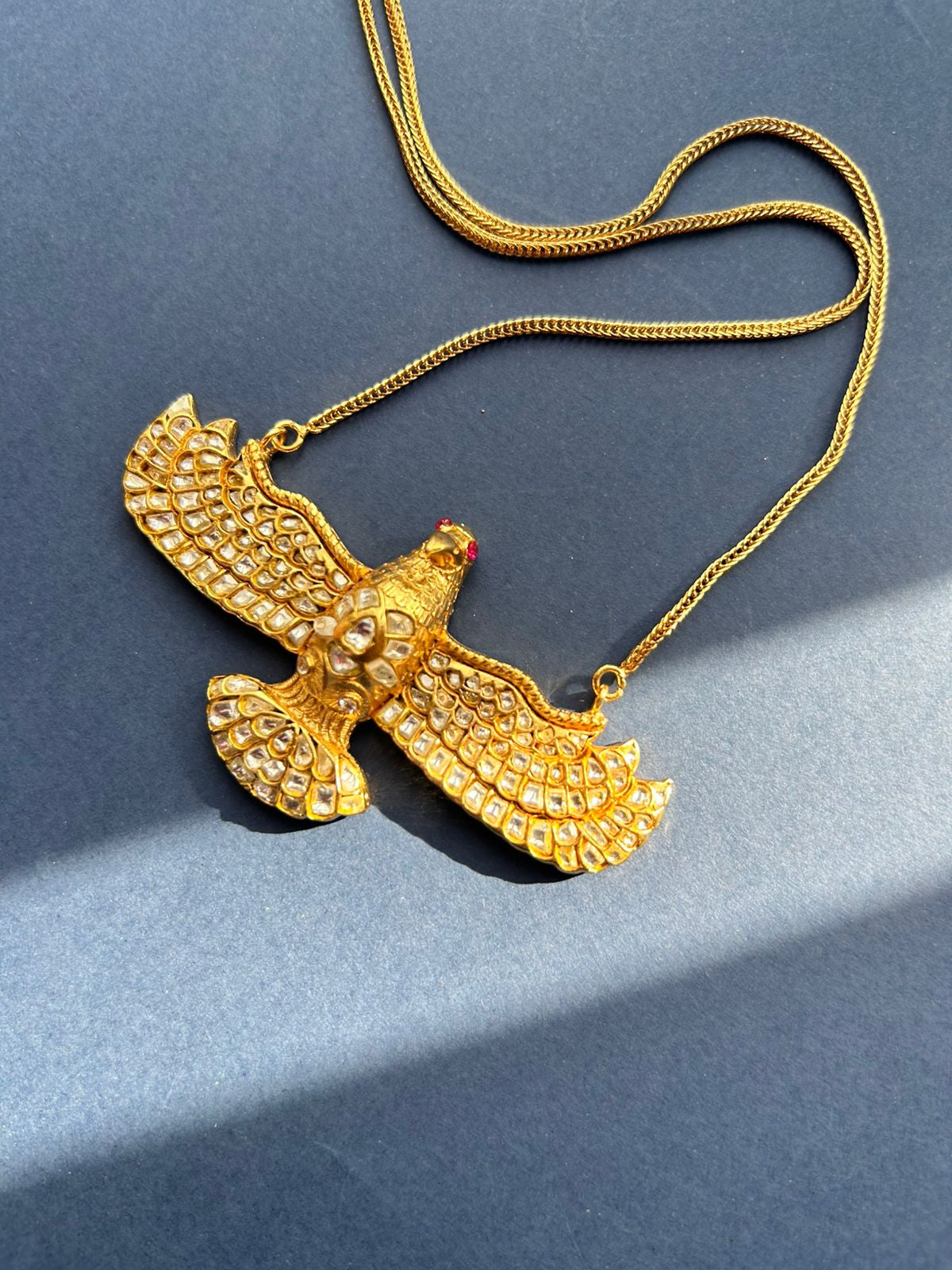 Eagle White Jadau Chain only Pendant VNN506