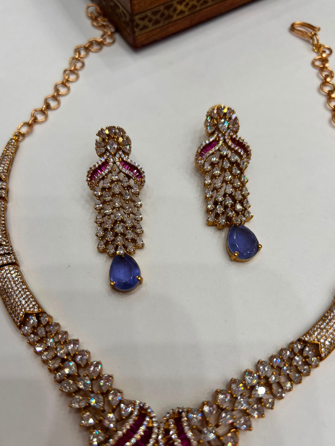 Zircon Diamond Necklace Set VNN660