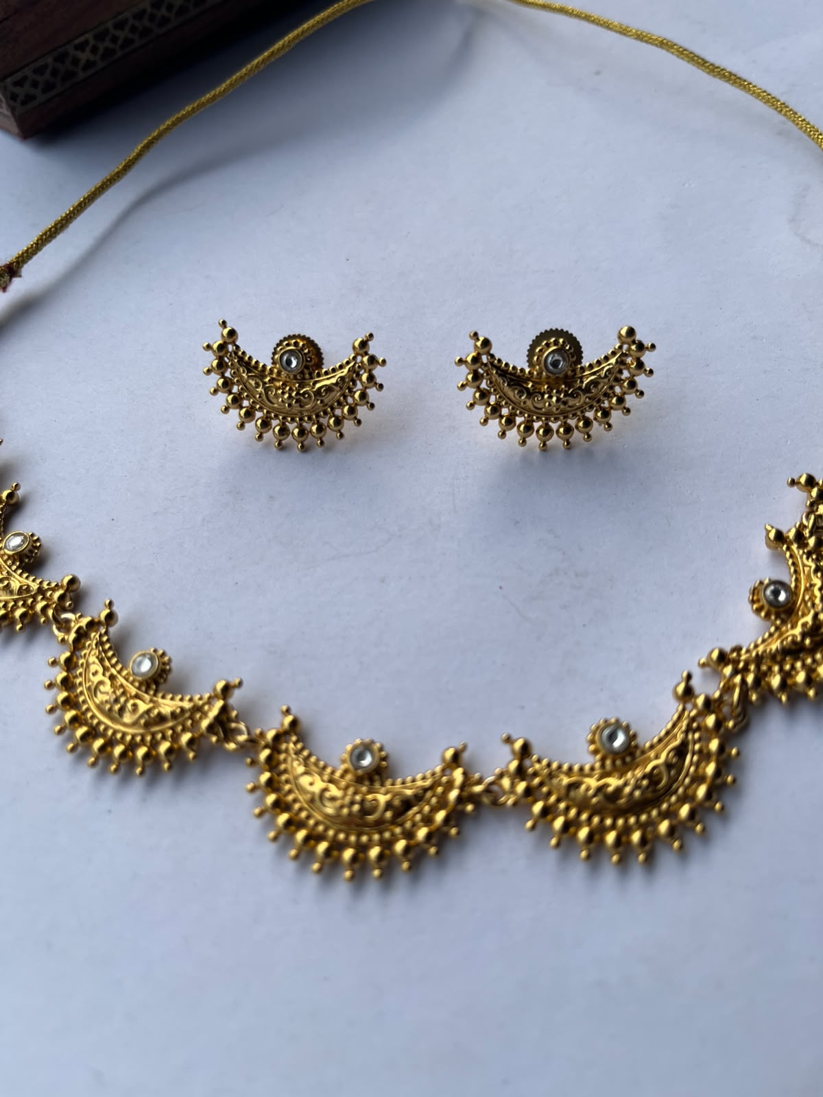 Gold Chandra Haar Set VNN669