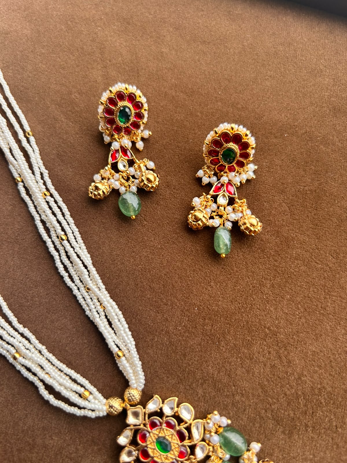Shriratna Pendant Jadau Set VNN678