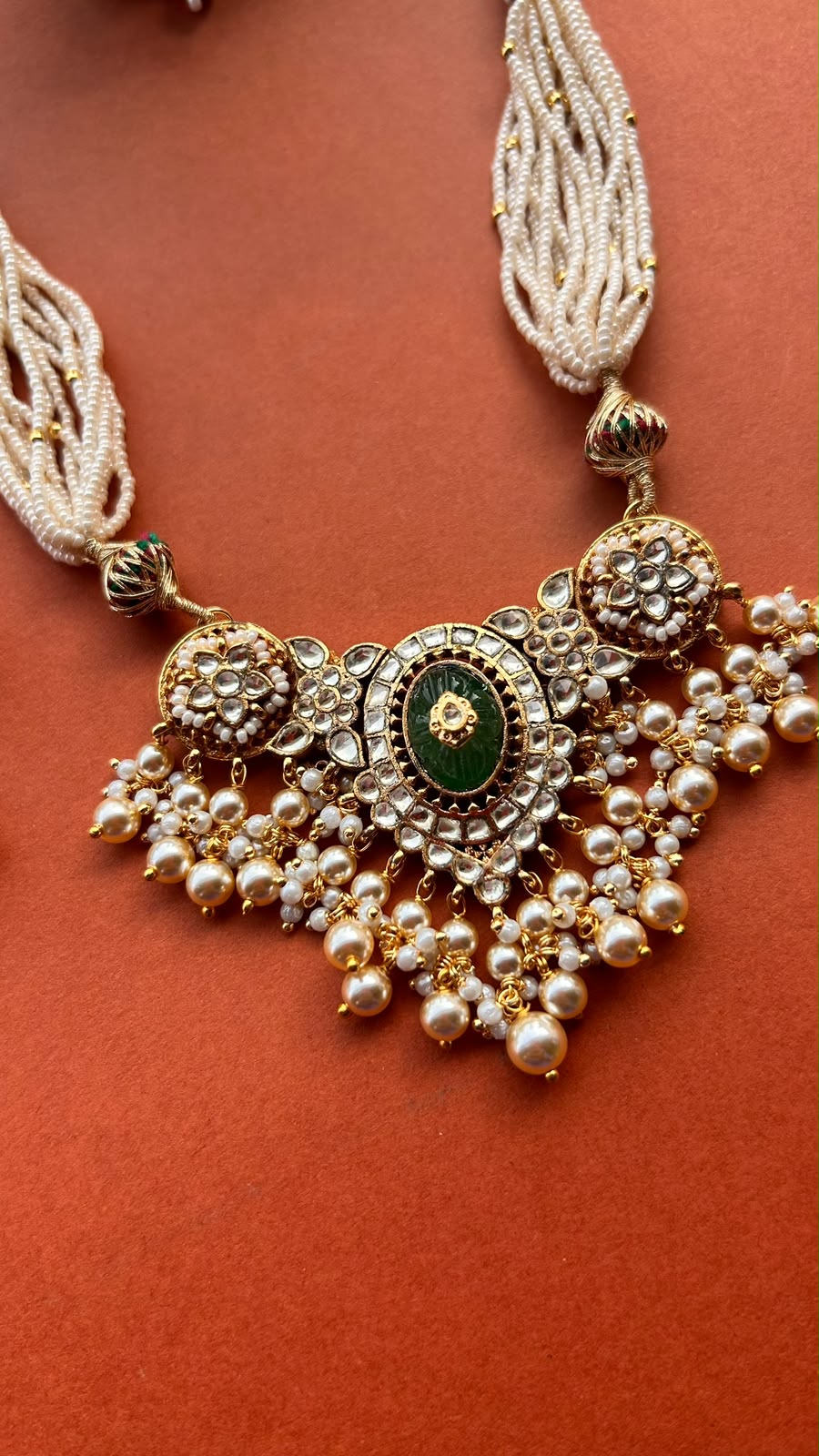Manimala Jadau Necklace Set VNN684