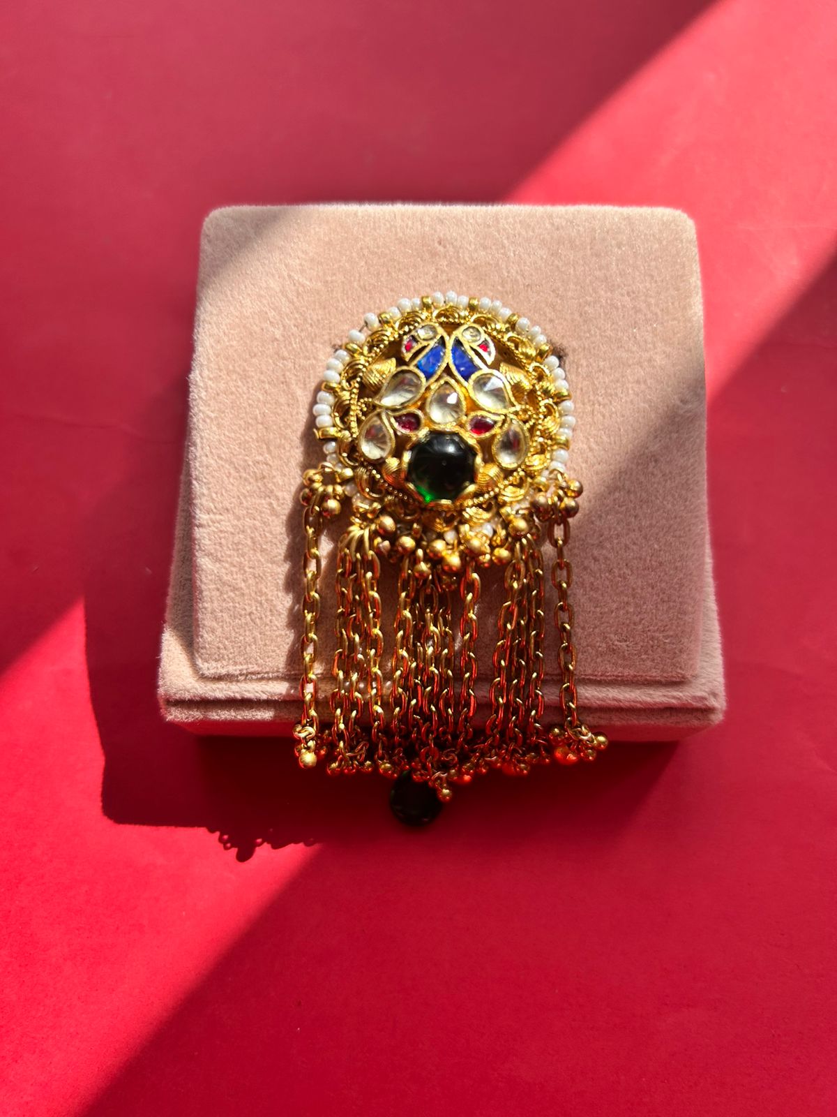 Peacock Ghughri Ring VNR016