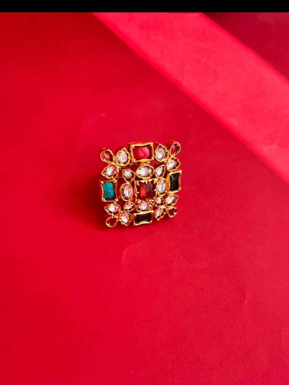 Square Multi Stone Ring VNR084