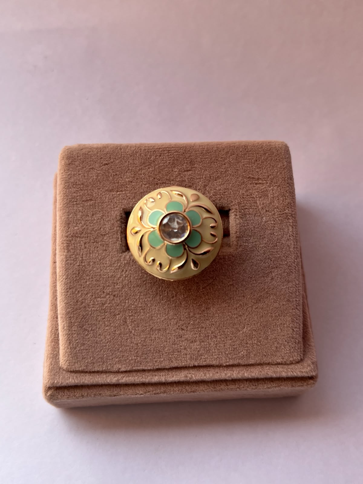 Meenakari Polki Ring VNR119