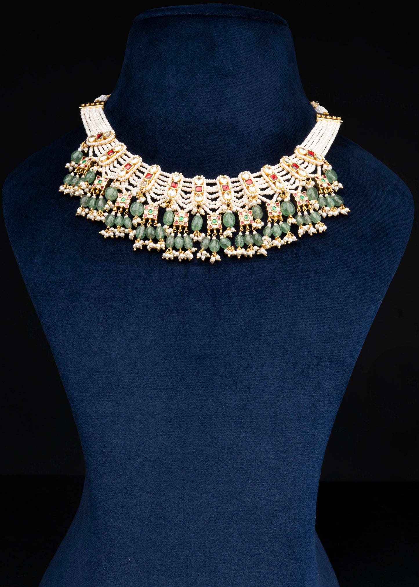 Multi Jadau Necklace Set