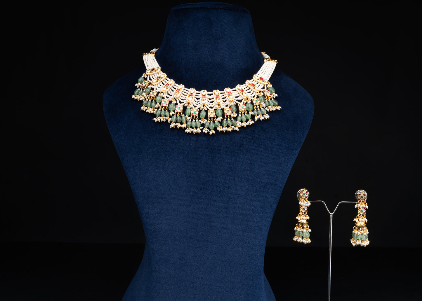 Multi Jadau Necklace Set