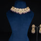 White Jadau Purple beads Necklace Set