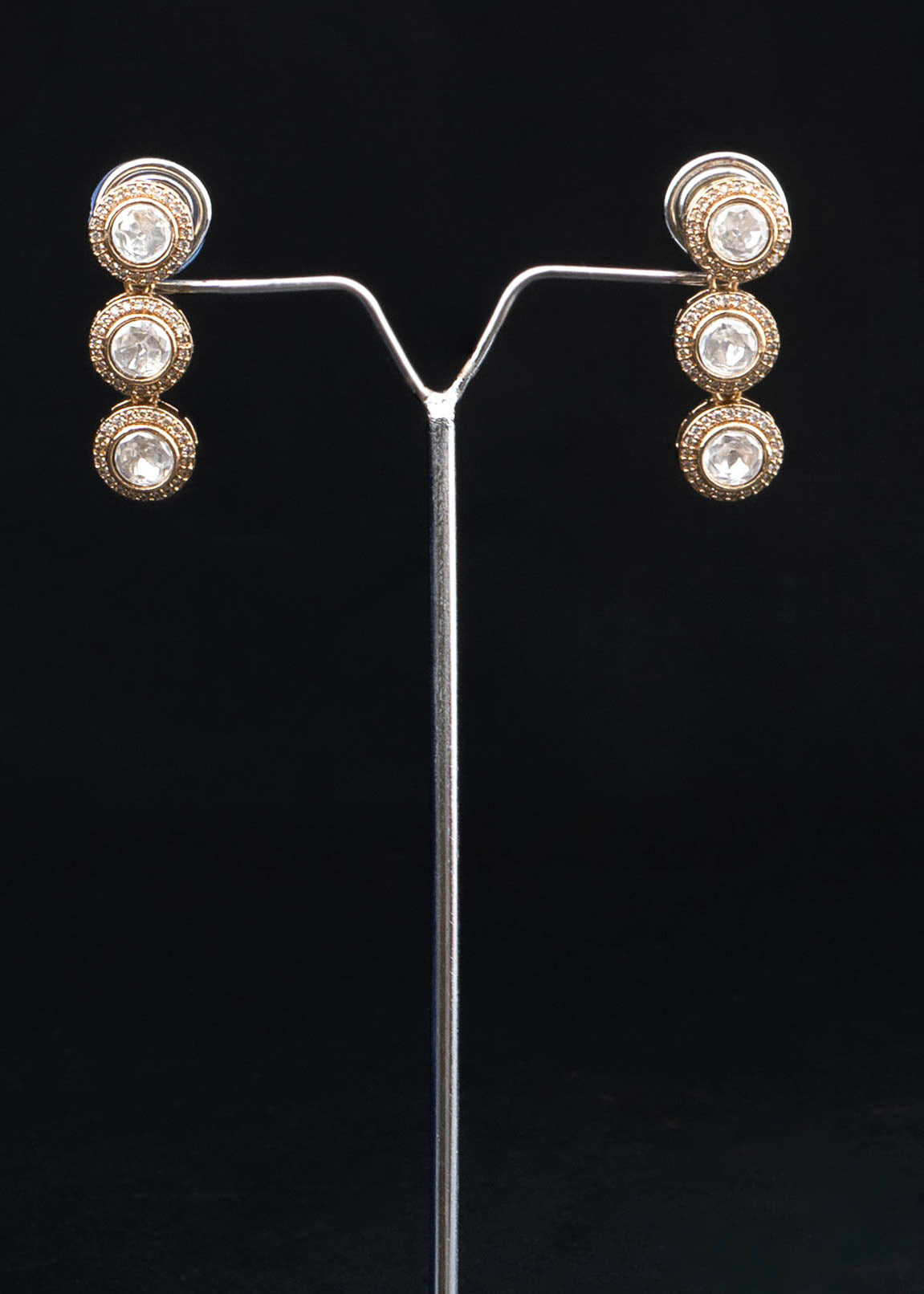 Double Layered Moissanite Necklace Set
