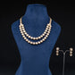 Double Layered Moissanite Necklace Set