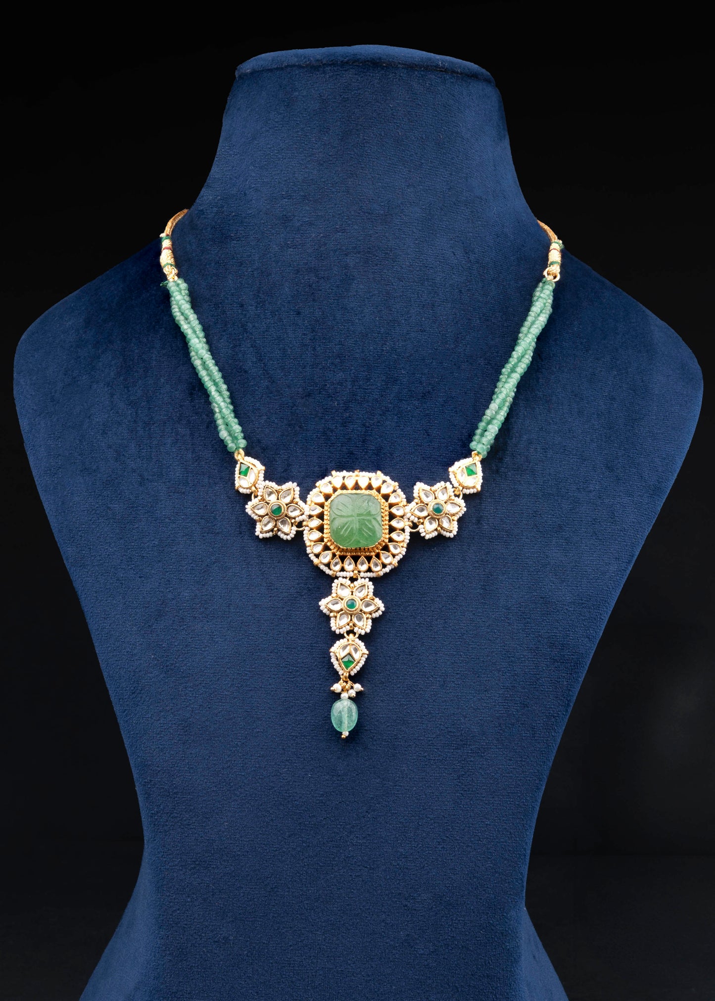 Emerald Jadau Choker Set
