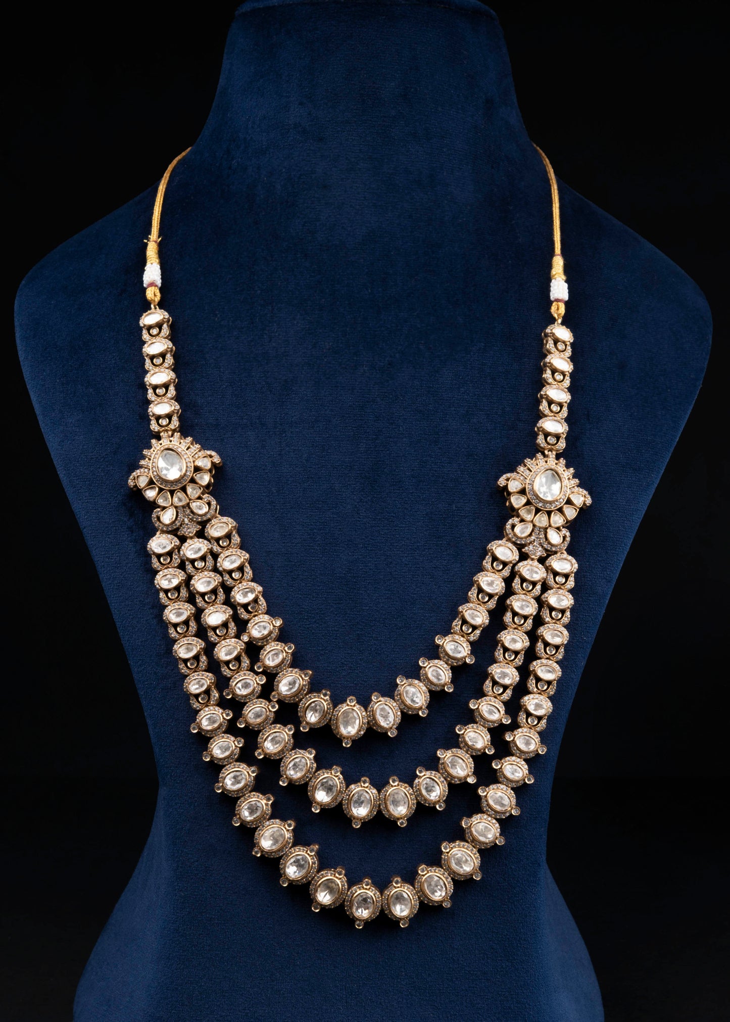 Layered White Moisannite Necklace Set