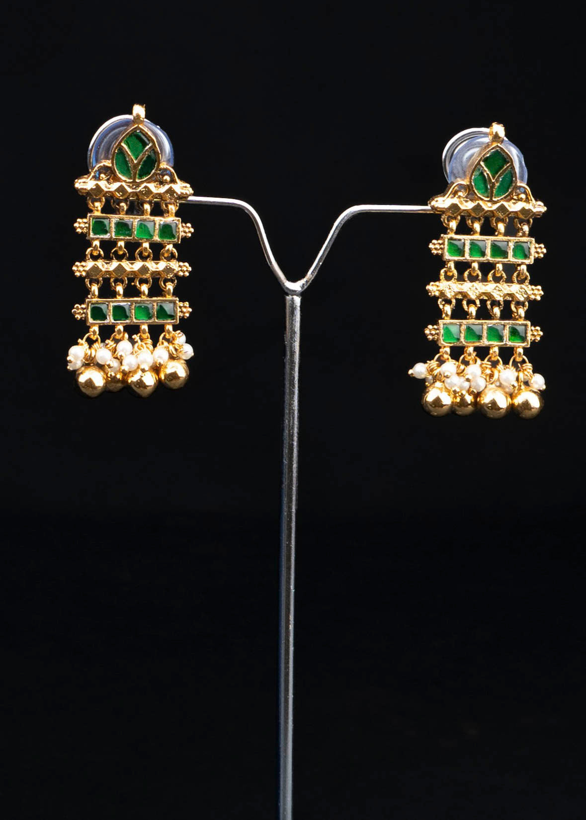 Green Jadau Javari Necklace Set