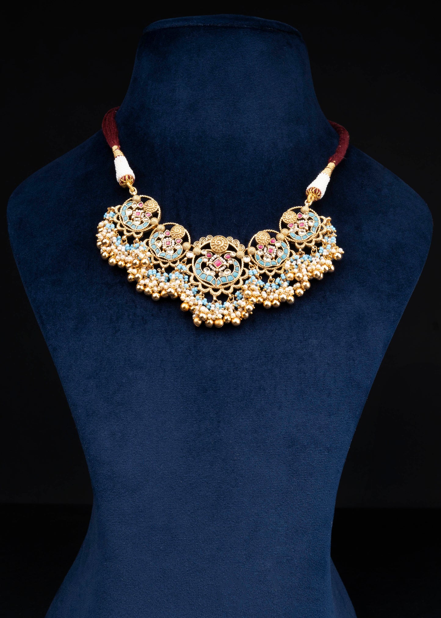 Firoza Multicolored Necklace Set