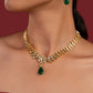 White Jadau Necklace Set