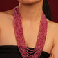 Pink Onyx Stone Mala