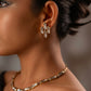 Vintage White Polki Necklace Set VNN410