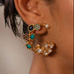 Chand Blue Firoza Stone Earrings VNE212